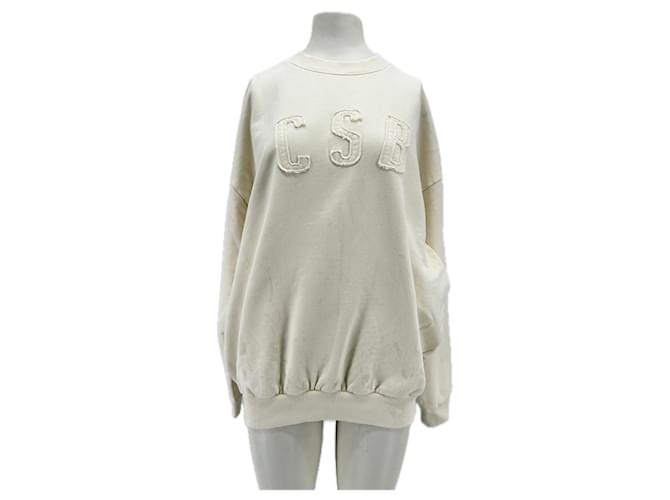 Autre Marque NON SIGNE / UNSIGNED Knitwear T.International M Cotton White  ref.1962772