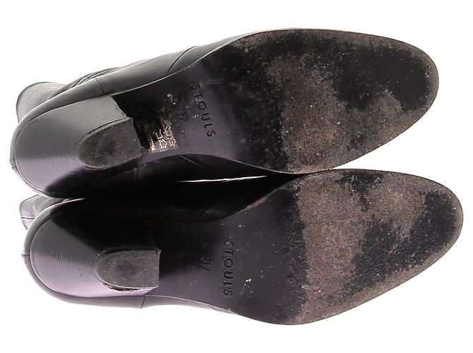 STOULS Botines T.EU 37 Cuero Negro