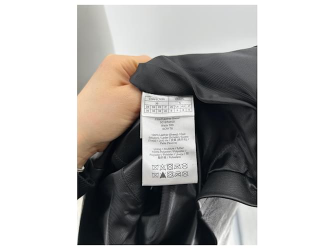 Autre Marque REMAIN BIGER CHRISTENSEN Jackets T.International S Leather Black  ref.1962940