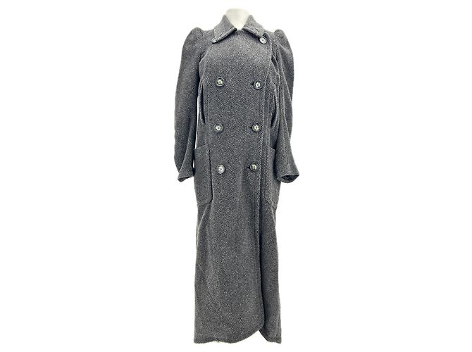 Autre Marque NON SIGNE / UNSIGNED Coats T.FR 38 Wool Grey