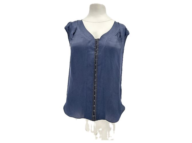 PROENZA SCHOULER Top T.0-5 0 Seta Blu navy