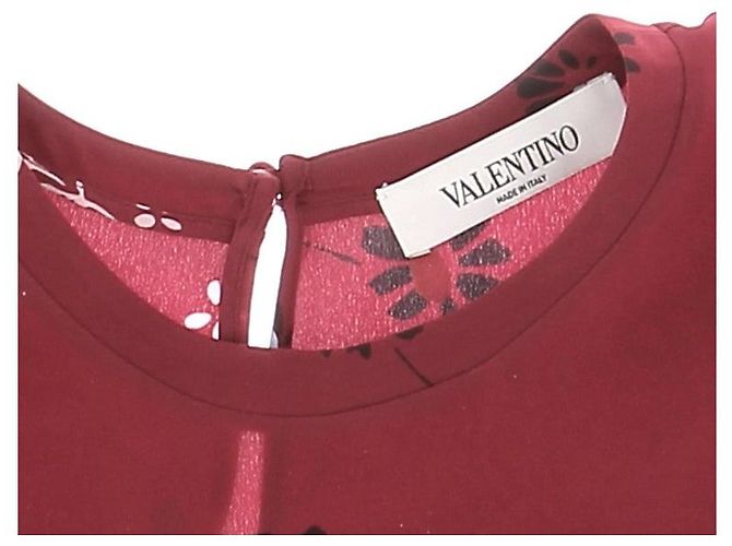 VALENTINO GARAVANI Tops T.Internacional M Seda Burdeos
