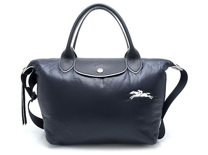 Longchamp Nylon Leather 2Way Shoulder Bag