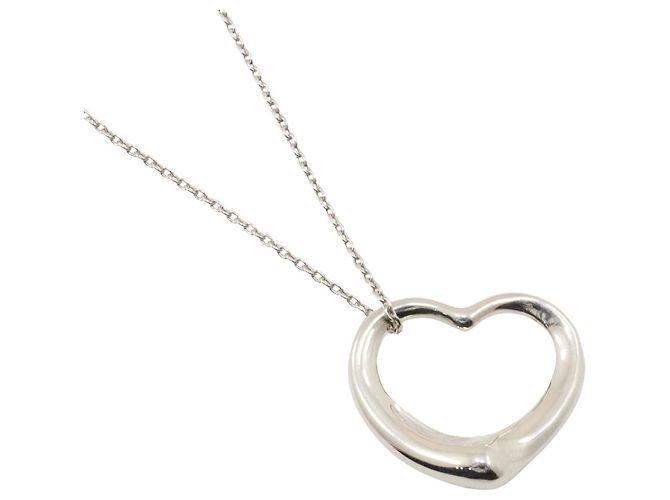 Elsa Peretti Tiffany & Co Colar Open Heart Tiffany em prata 925