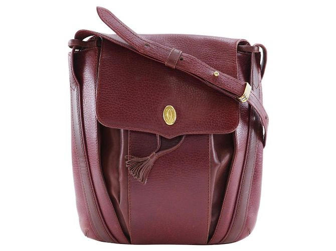 Bolsa de ombro de couro da linha Must da Cartier