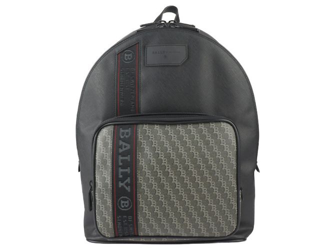Bally Sarkis PBB Off Shore Black Leather Backpack
