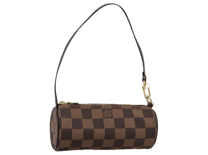 LOUIS VUITTON Pouch Papillon Damier Ebene LV Auth 108541  ref.1964778