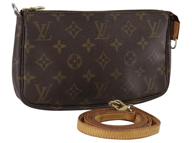 LOUIS VUITTON Monogram Pochette Accessoires Pouch M51980 LV Auth 105886 Cloth  ref.1964825