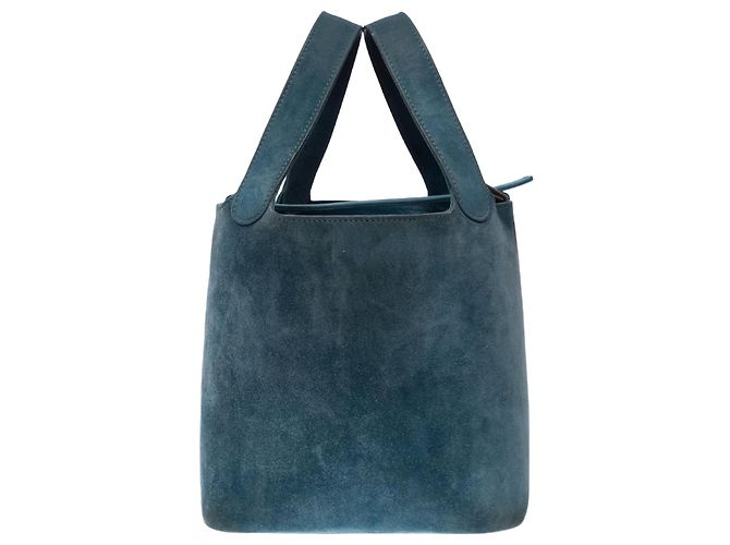 Hermès Bolsa HERMES Picotin em Suécia Azul - 102403