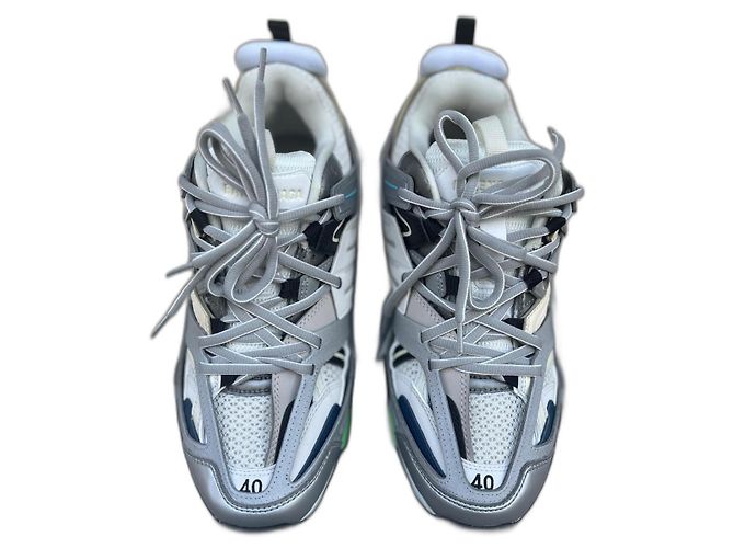Balenciaga Track Sneaker Leder Grau