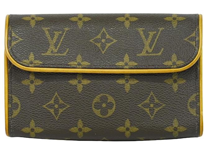 Louis Vuitton Florentino Marrom Lona  ref.1965206