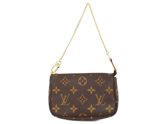 Pochette Accessoire Louis Vuitton Marrom Lona  ref.1965251