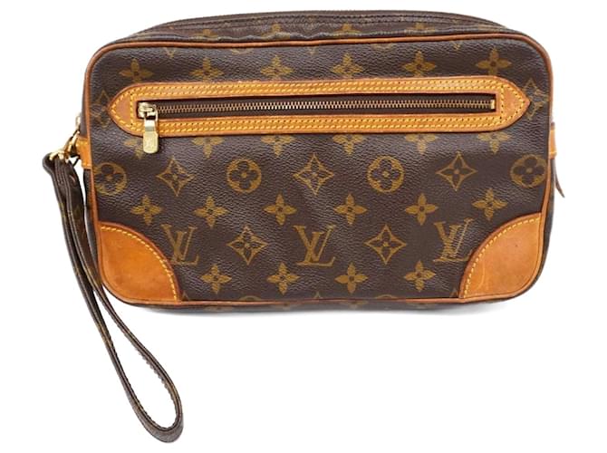 Louis Vuitton Marly Dragonne Marrom Lona  ref.1965300