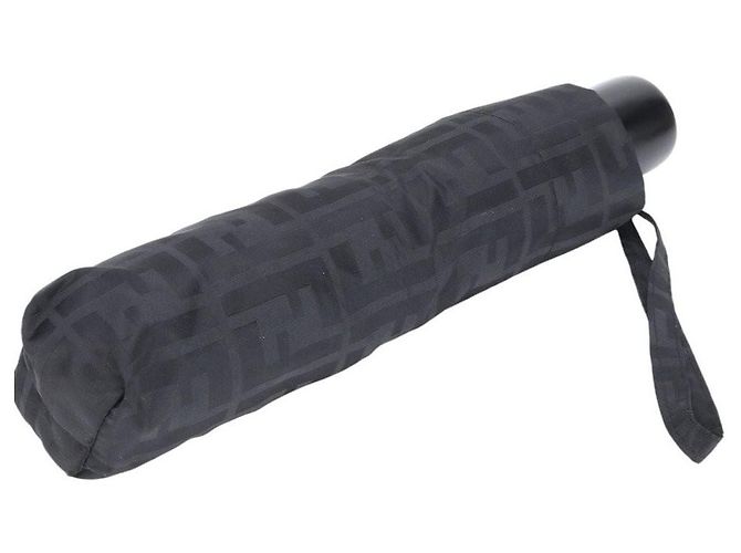 Fendi Zucca Logo Black Monogram Umbrella