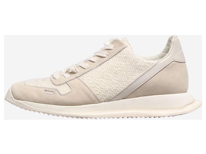 Hogan Neutral Midi H222 suede platform trainers - size EU 36.5