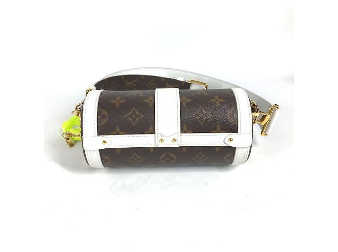 Sac à chaîne Papillon Monogram Louis Vuitton Marron Blanc