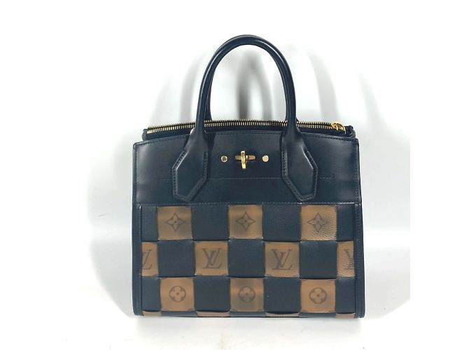 Sac City Steamer PM Monogram Reverse Louis Vuitton Marron Noir