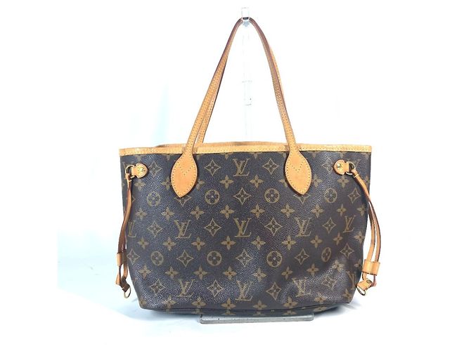 Louis Vuitton Monogram Neverfull PM Tote Bag Brown Pink