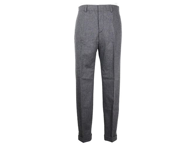 Hermès Pantaloni in lana Hermes grigi per uomini Marrone