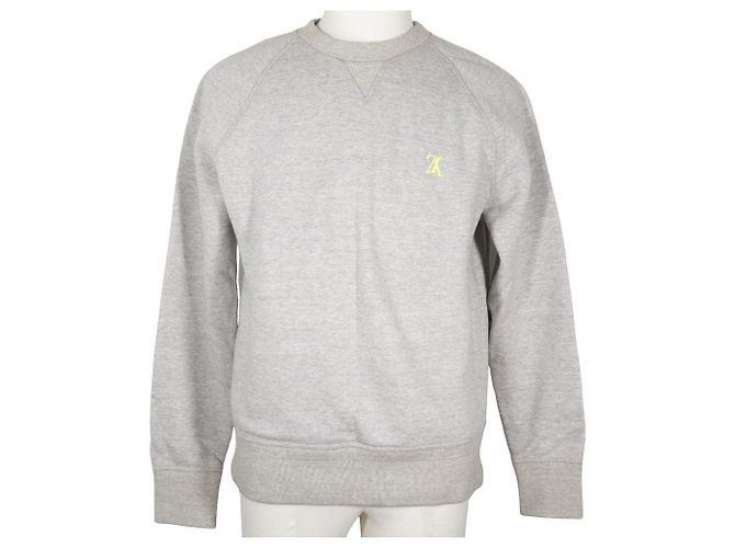 Grauer Baumwollpullover für Herren von Louis Vuitton Braun
