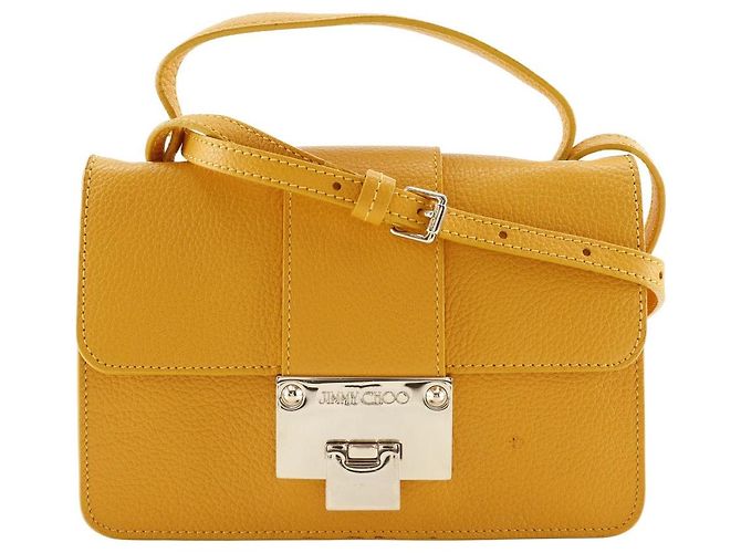 Jimmy Choo 2WAY Mini Shoulder Handbag Yellow