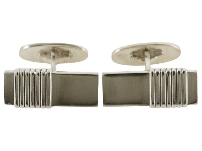 Autre Marque Gemelli quadrati Georg Jensen in argento 925