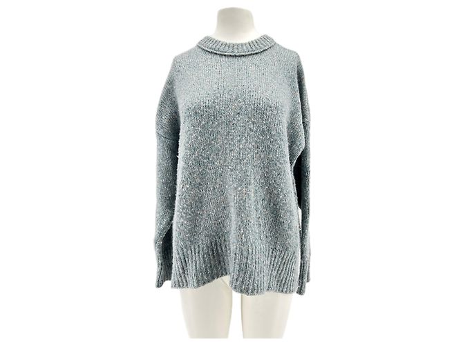 Frame Denim FRAME Strickwaren T.International S Wolle Blau