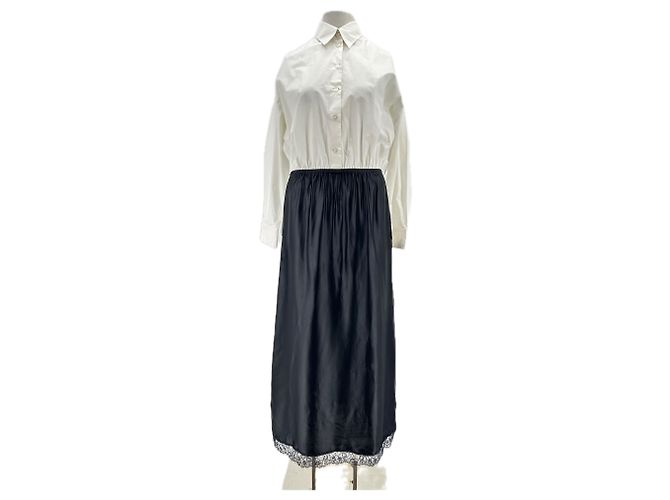 Vestido MM6 T.FR 38 Algodón Negro