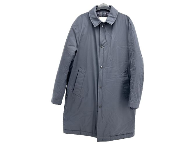 MONCLER Coats T.0 - 6 2 Polyester Navy blue