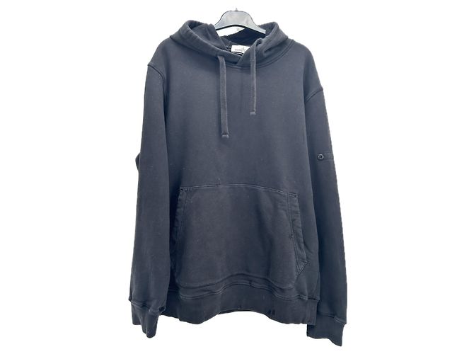 STONE ISLAND Strickwaren & Sweatshirts T.International XL Baumwolle Schwarz