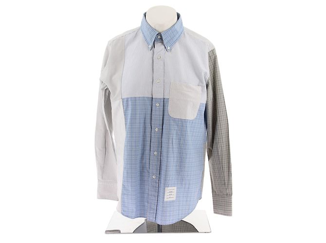 THOM BROWNE Camisas T.International M Algodón Azul