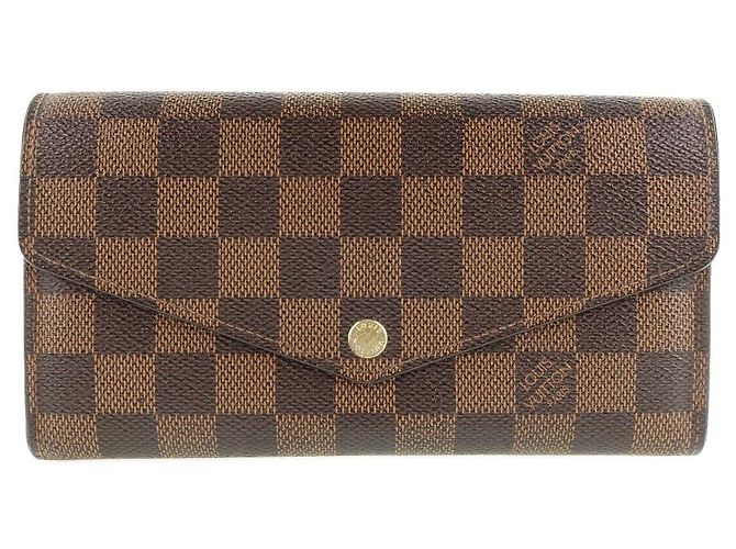 Louis Vuitton Damier Canvas Sarah Geldbörse N63209 Braun