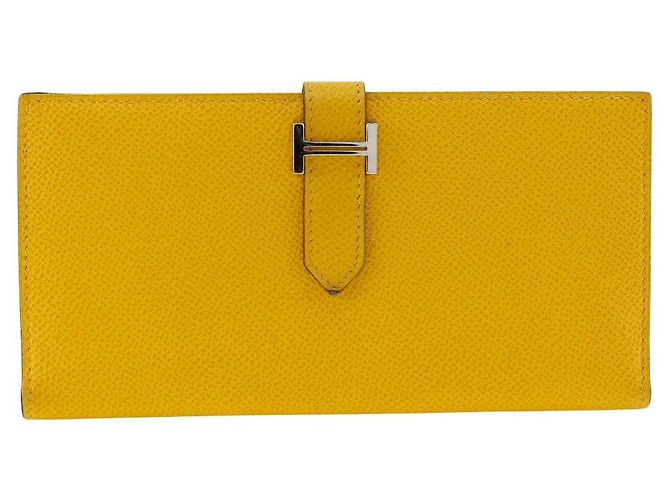 Hermès Portefeuille Long Bearn Epsom Jaune Hermes