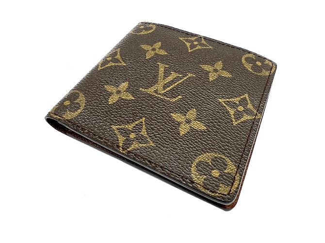 Tarjetero marrón Monogram Louis Vuitton Castaño Monograma