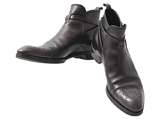 Louis Vuitton Men's Leather Short Boots Black  ref.1967215