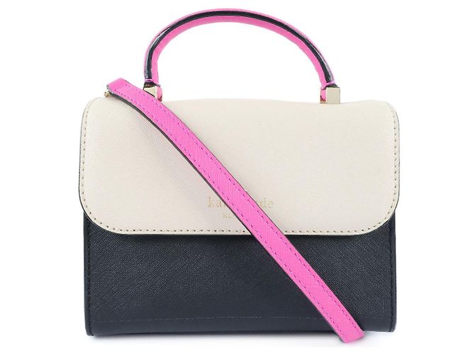 Bolsa de ombro em couro 2WAY Kate Spade PXRU6191 Rosa