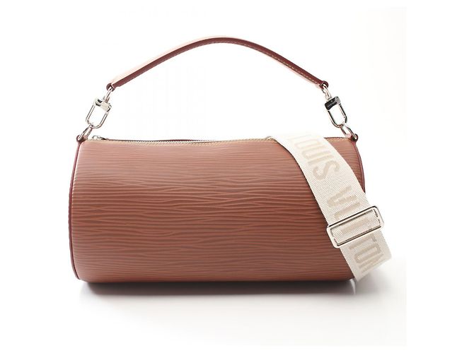 Louis Vuitton Epi Leather Soft Polochon Handbag M23092 Brown