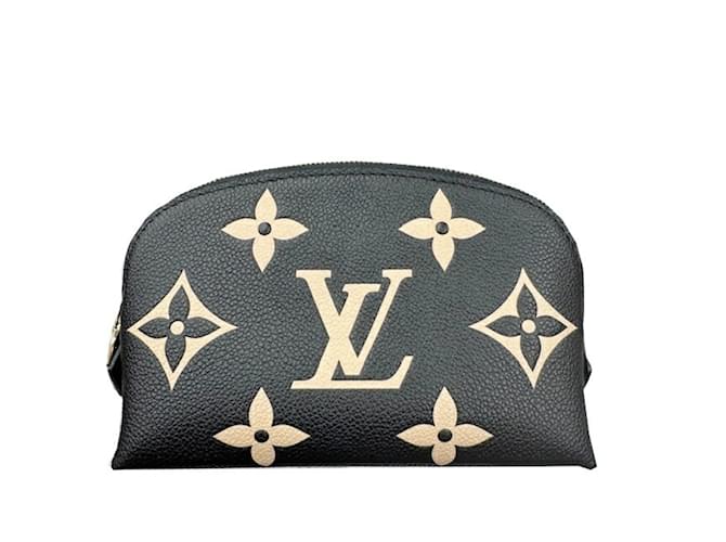 Pochette Tick PM Monogram Empreinte Louis Vuitton Preto Multicor Bege Lona  ref.1968138