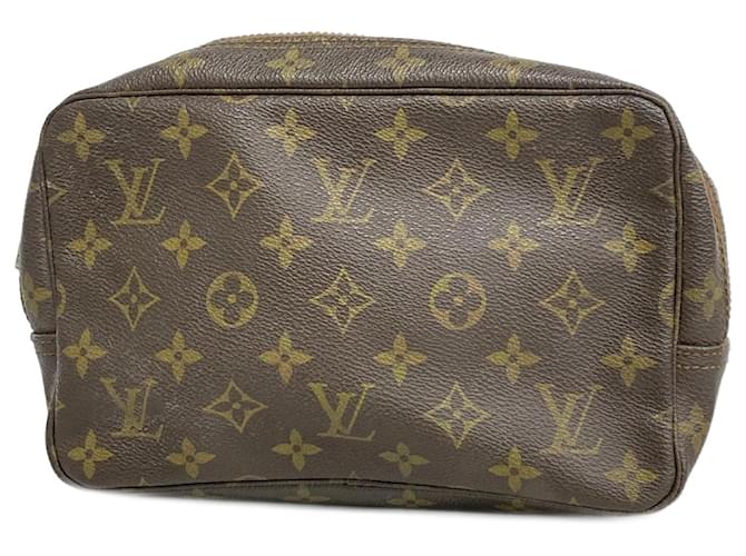 Pasta de Maquiagem Louis Vuitton Marrom Lona  ref.1968607