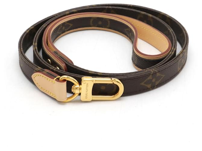 Louis Vuitton Monogram Dog Leash Brown Patent leather  ref.1968624