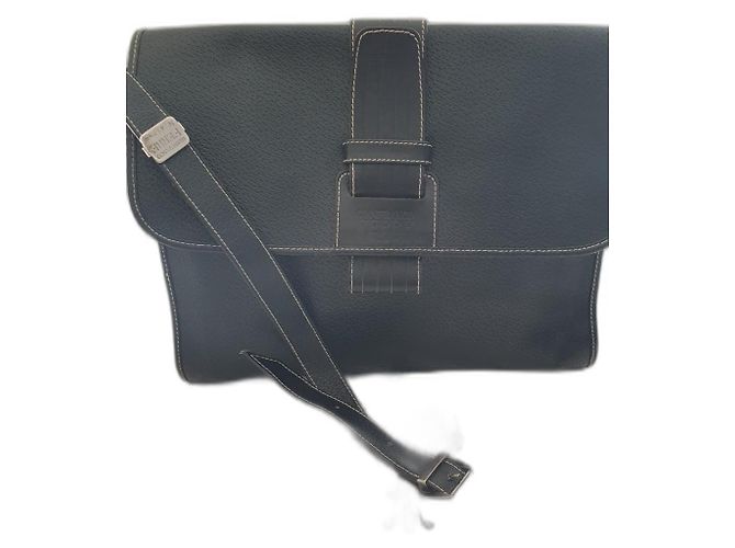 Gianfranco Ferré Handtasche aus schwarzem Lammleder