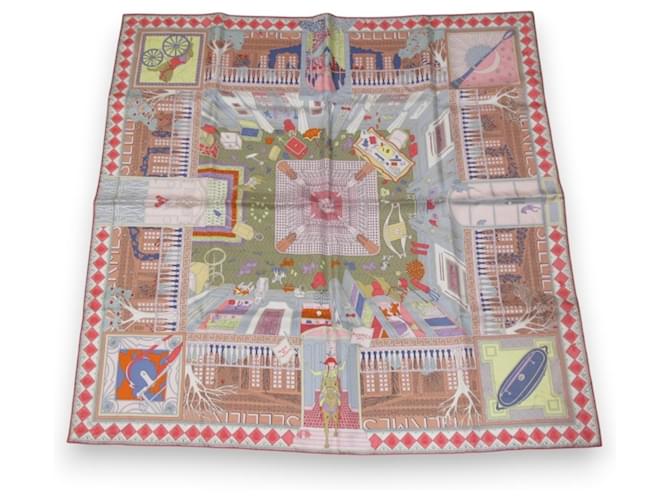 Écharpe Hermès Carré 90 Objets de Curiosité Multicolore  ref.1968728