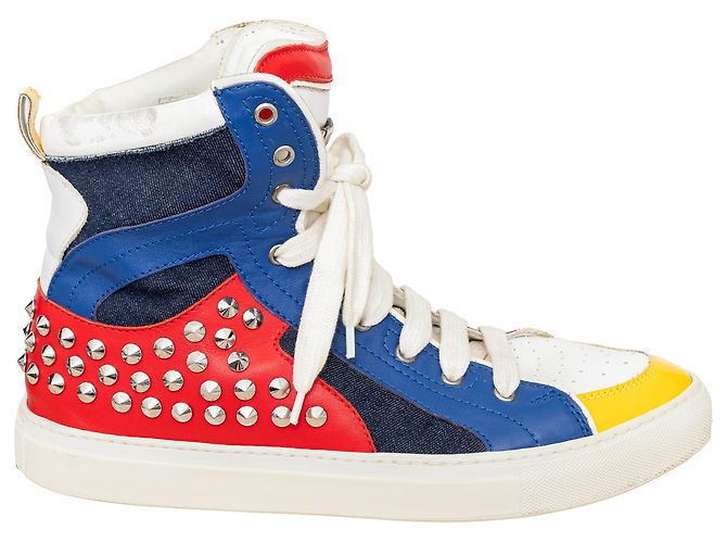 Sneakers alte con borchie Dsquared2 Multicolore 