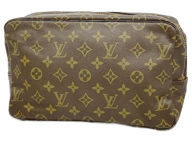 Louis Vuitton Toiletry Pouch Brown Cloth  ref.1969085