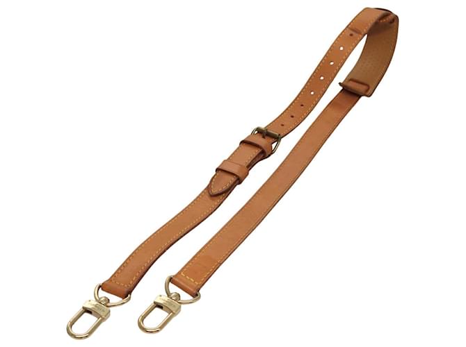 Louis Vuitton Shoulder Bag Strap Beige Leather  ref.1969208