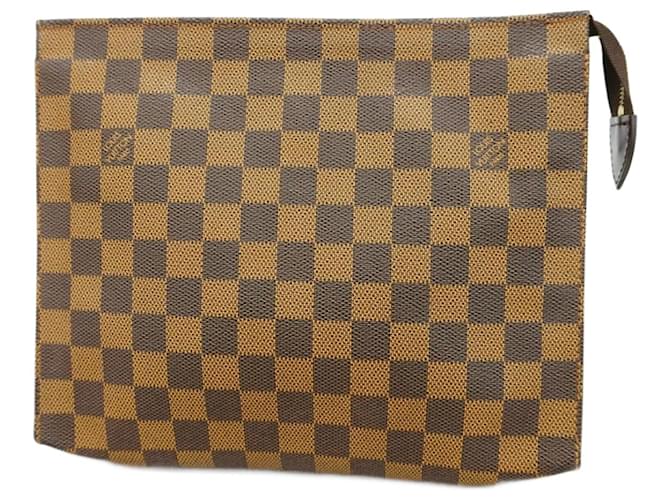 Louis Vuitton Toiletry Pouch Brown Cloth  ref.1969226