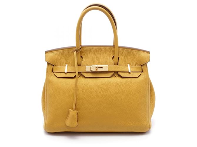Hermès Birkin 30 Yellow Leather  ref.1969284