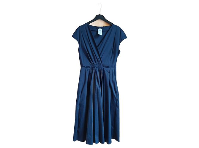 Vestido Weekend Max Mara Vertice azul de algodón Azul marino