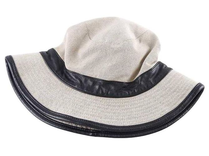 Hermès Gorra de algodón Beige