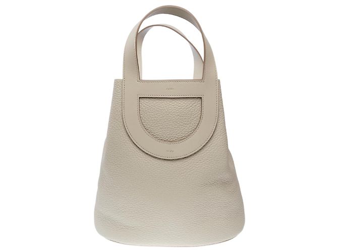 Chaîne d'ancre Hermès Bolsa HERMES In-The-Loop em Couro Bege - 102382